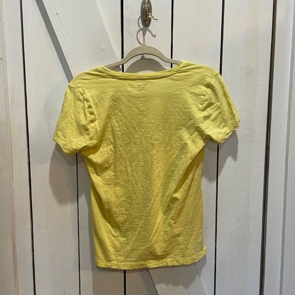 Madewell yellow pink bundle small V neck short sleeve basic tee - Picture 5 of 12